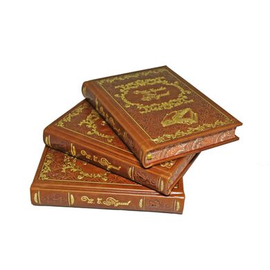Купить Тургенев в 3 томах эксклюзивные книги в подарок в коже