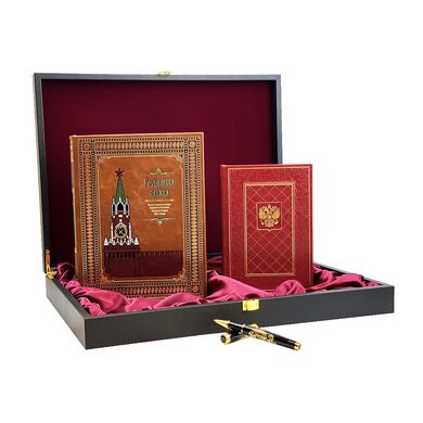 Государева служба Подарочный набор в кожаном переплете купить | Эксклюзивный комплект